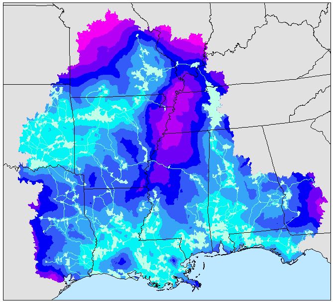Jenks breaks cores and paths